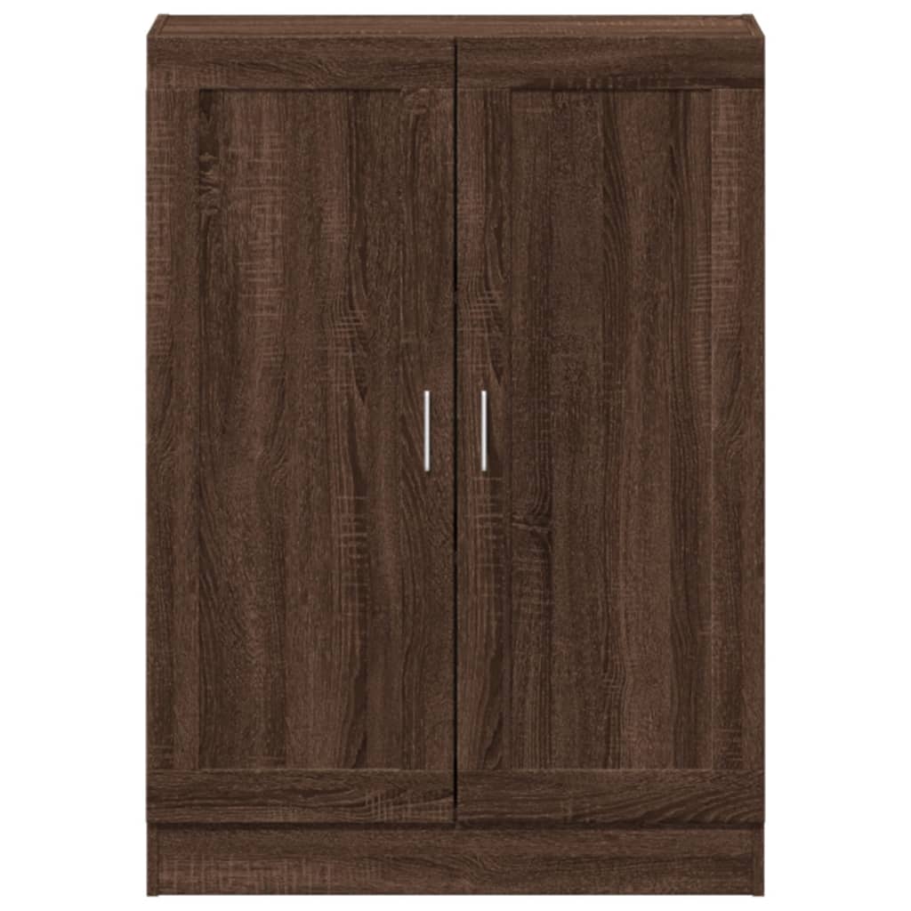 Bokhylla brun ek 82,5x30,5x115 cm konstruerat trä