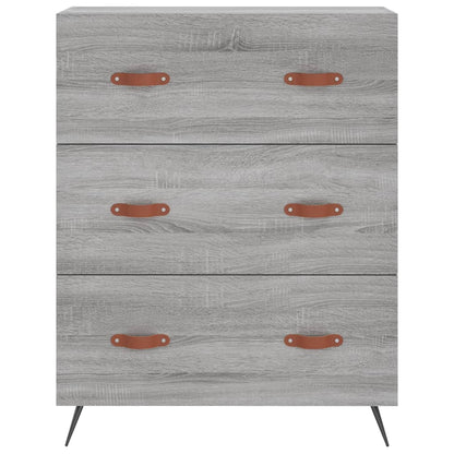 Högskåp Grå Sonoma 69,5x34x180 cm konstruerat trä