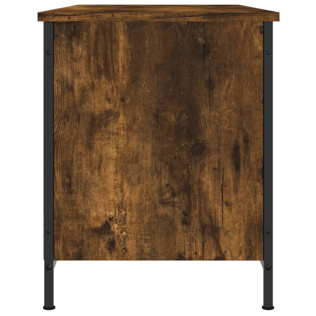 TV-Möbel Rökfärgad Ek TV-Bänk 100x40x50 cm