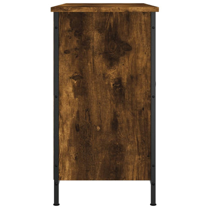 TV-Möbel Rökfärgad Ek TV-Bänk 100x35x65 cm