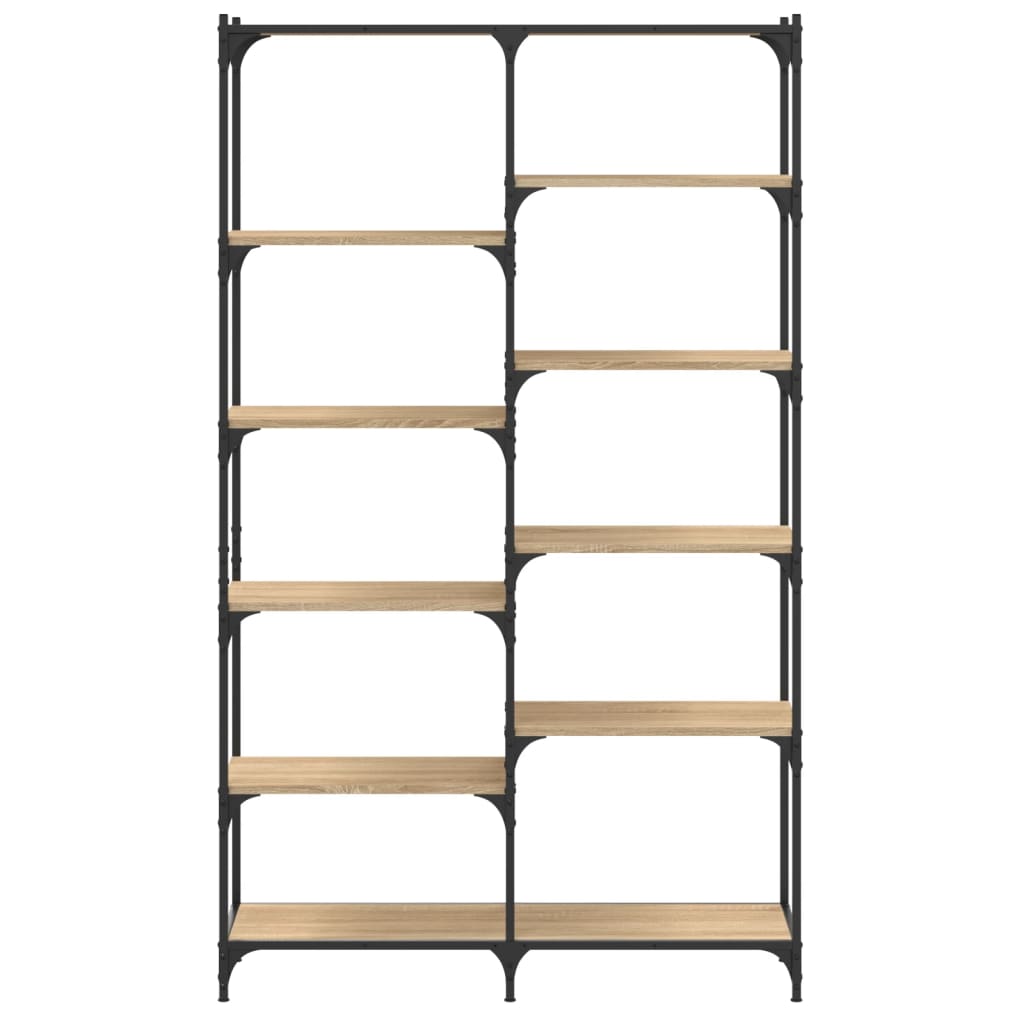 Bokhylla Sonoma Ek 100x32x170 cm och järn