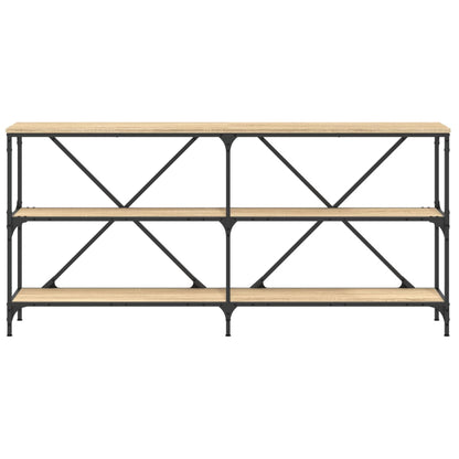 Avlastningsbord Konsollbord Sonoma Ek 160x30x75 cm och järn