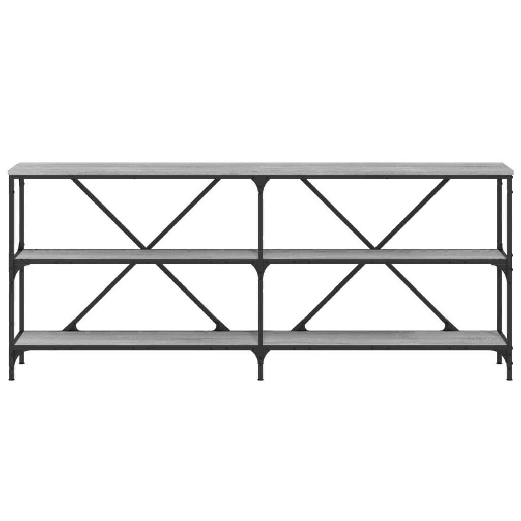 Avlastningsbord Konsollbord Sonoma Grå 180x30x75 cm järn