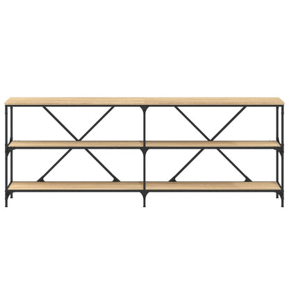 Avlastningsbord Konsollbord Sonoma Ek 200x30x75 cm järn