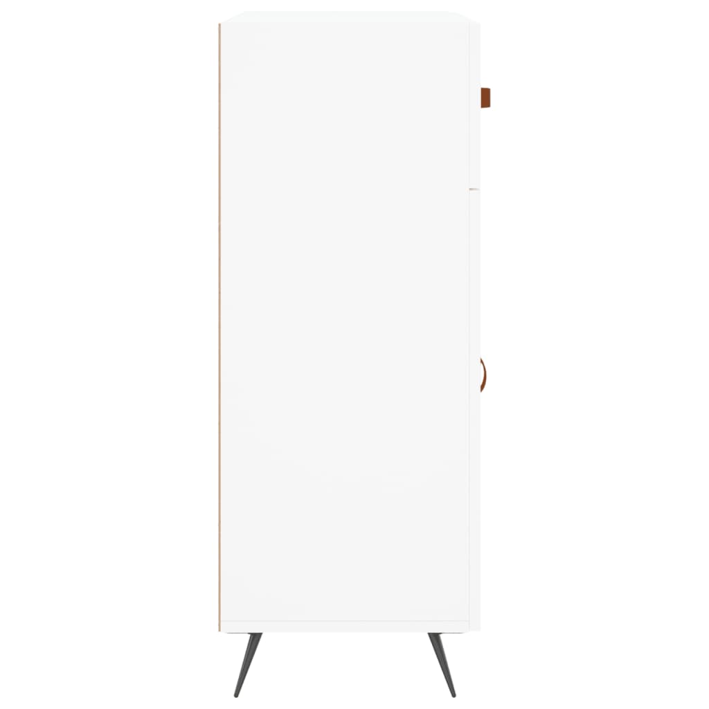 Skåp vit 69,5x34x90 cm konstruerat trä