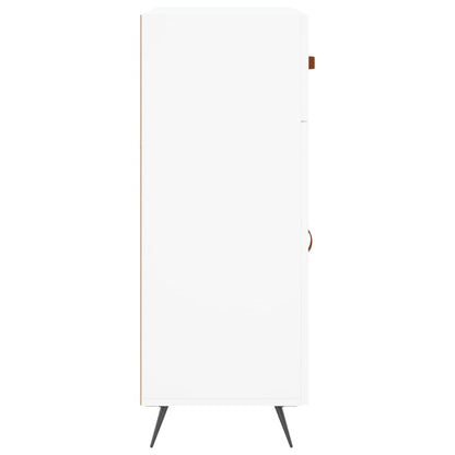 Skåp vit 69,5x34x90 cm konstruerat trä