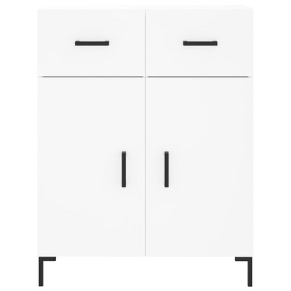 Skåp vit 69,5x34x90 cm konstruerat trä