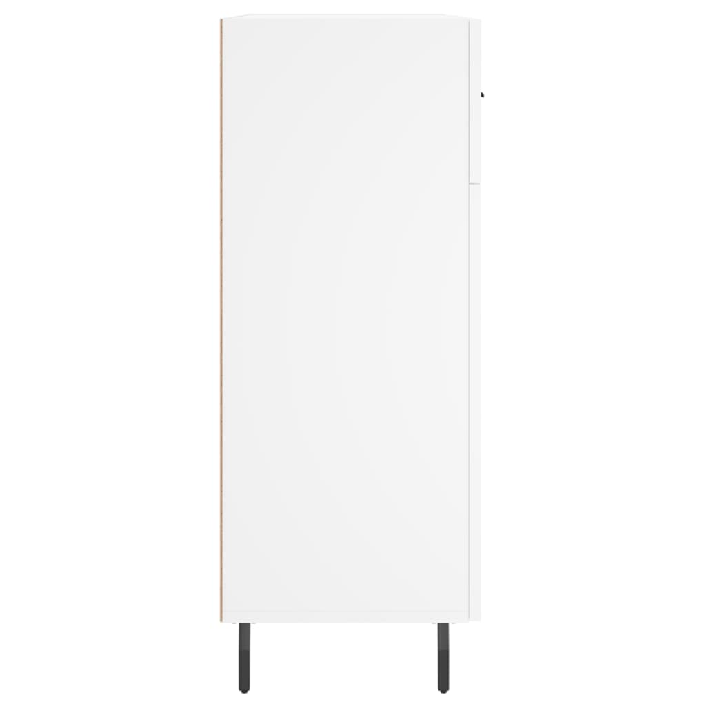 Skåp vit 69,5x34x90 cm konstruerat trä
