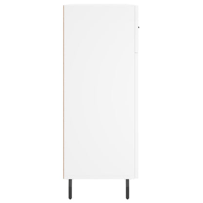 Skåp vit 69,5x34x90 cm konstruerat trä