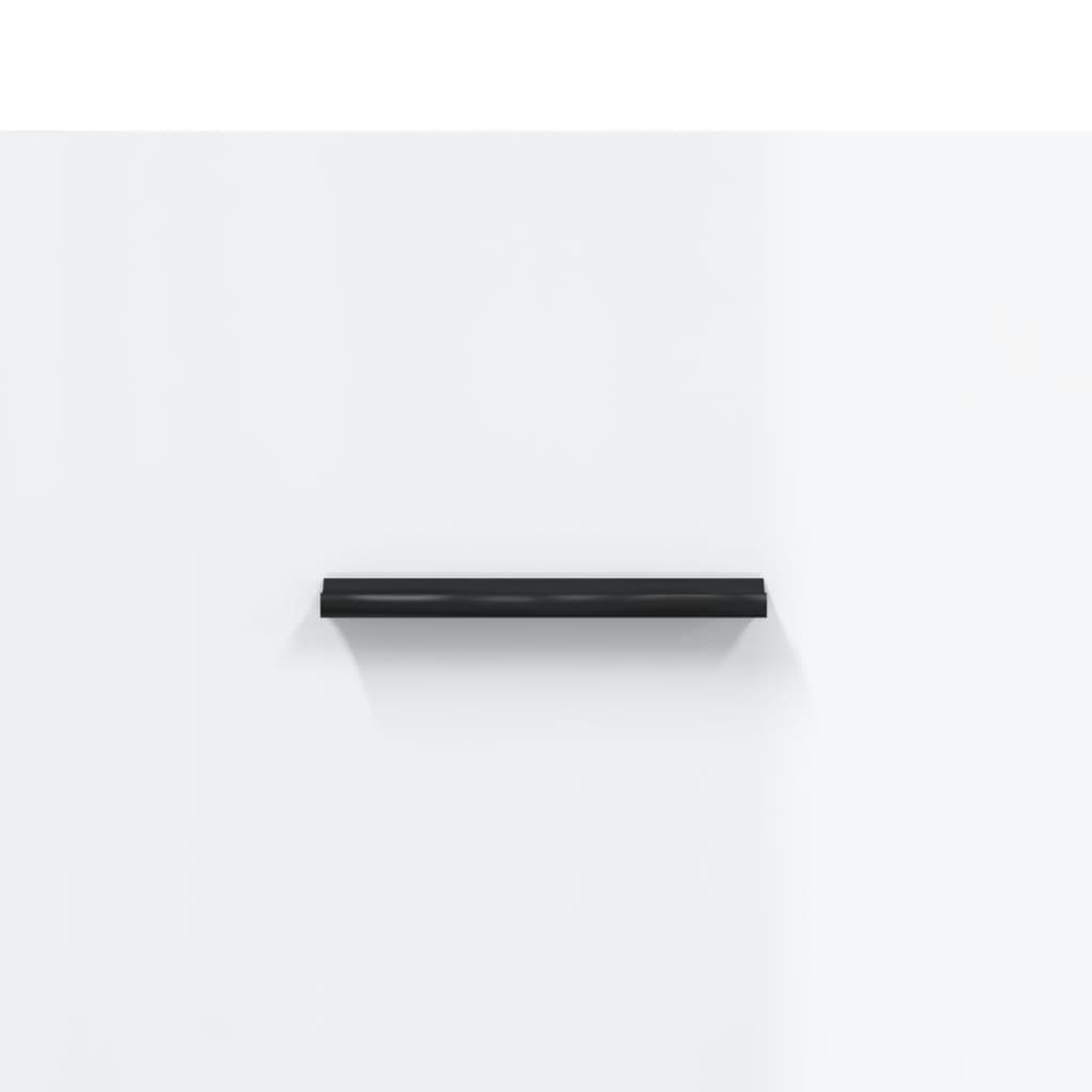 Skänk vit högglans 69,5x34x90 cm konstruerat trä