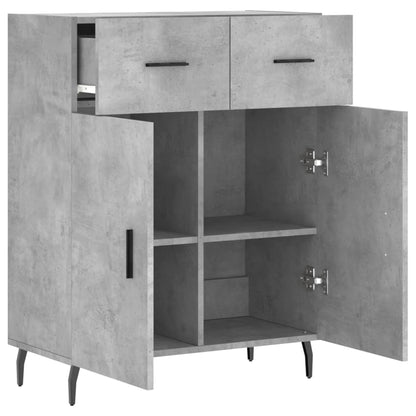 Skänk betonggrå 69,5x34x90 cm konstruerat trä