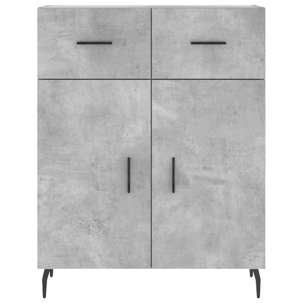 Skänk betonggrå 69,5x34x90 cm konstruerat trä
