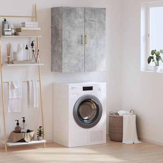 Väggskåp Betonggrå 69,5x34x90 cm