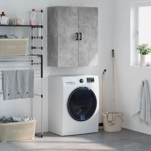 Väggskåp Betonggrå 69,5x34x90 cm