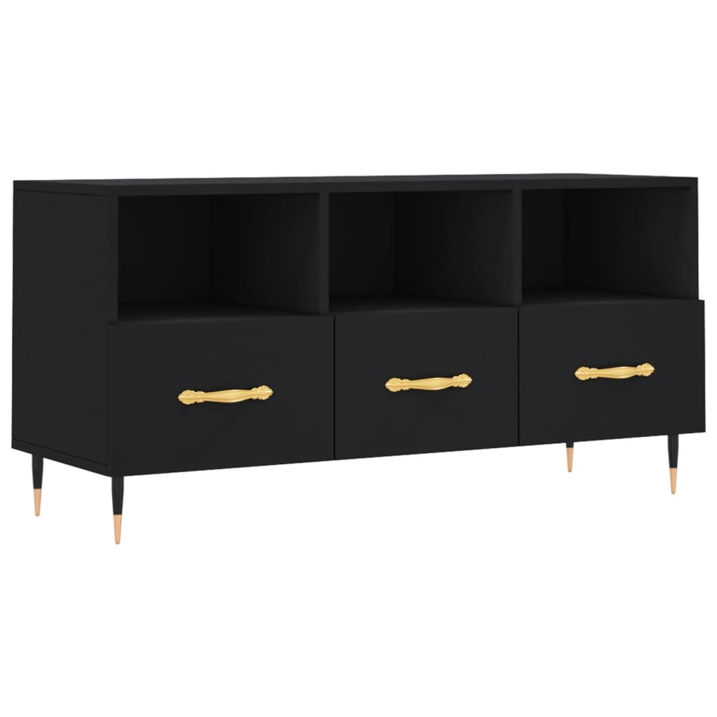 TV-Möbel Svart TV-Bänk 102x36x50 cm
