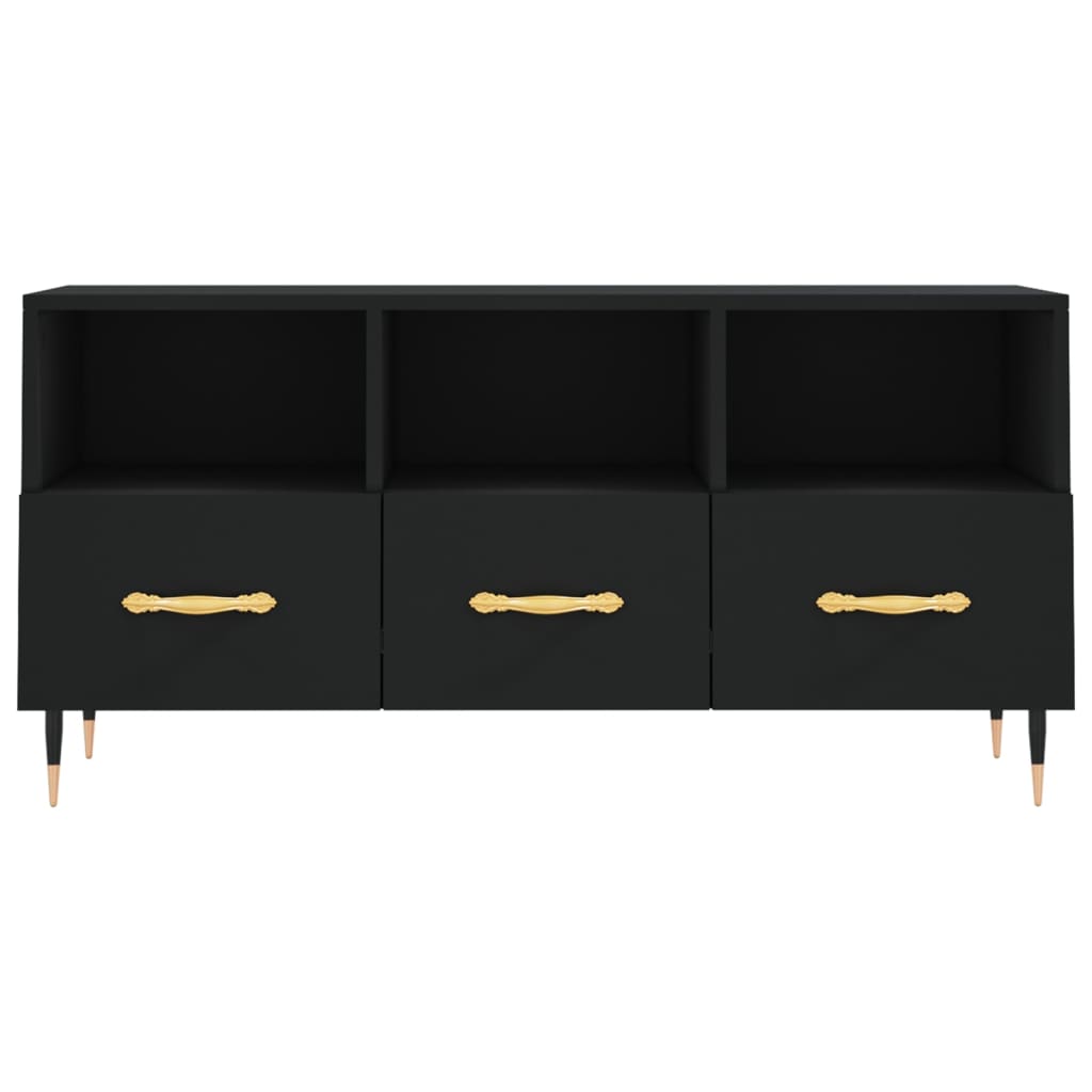 TV-Möbel Svart TV-Bänk 102x36x50 cm