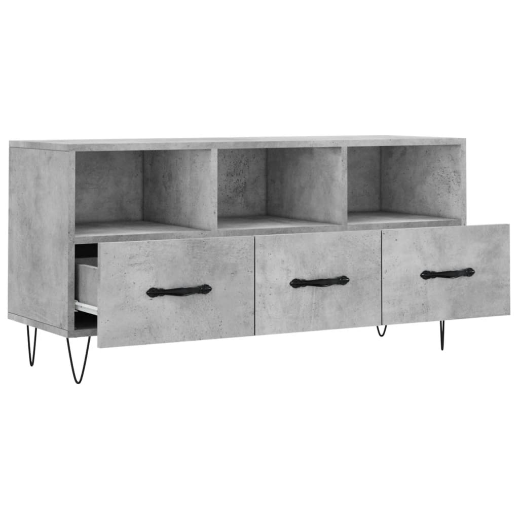 TV-Möbel Betonggrå TV-Bänk 102x36x50 cm