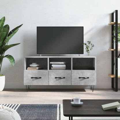 TV-Möbel Betonggrå TV-Bänk 102x36x50 cm