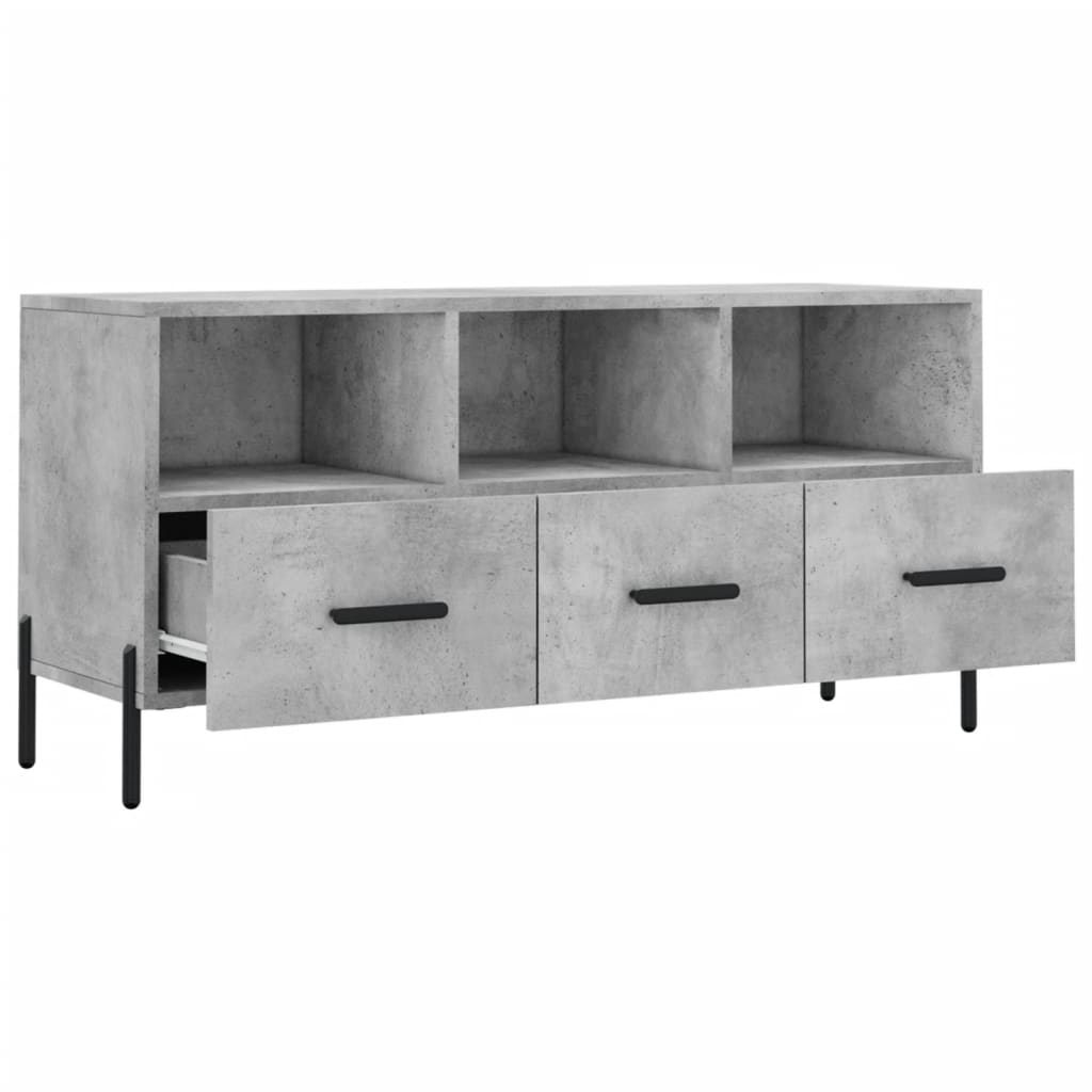 TV-Möbel Betonggrå TV-Bänk 102x36x50 cm