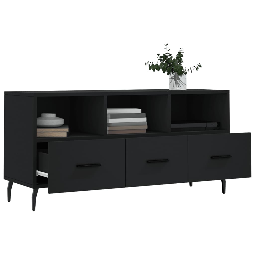 TV-Möbel Svart TV-Bänk 102x36x50 cm