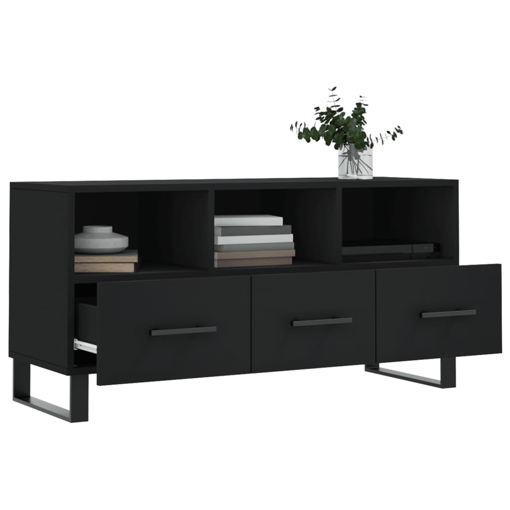 TV-Möbel Svart TV-Bänk 102x36x50 cm