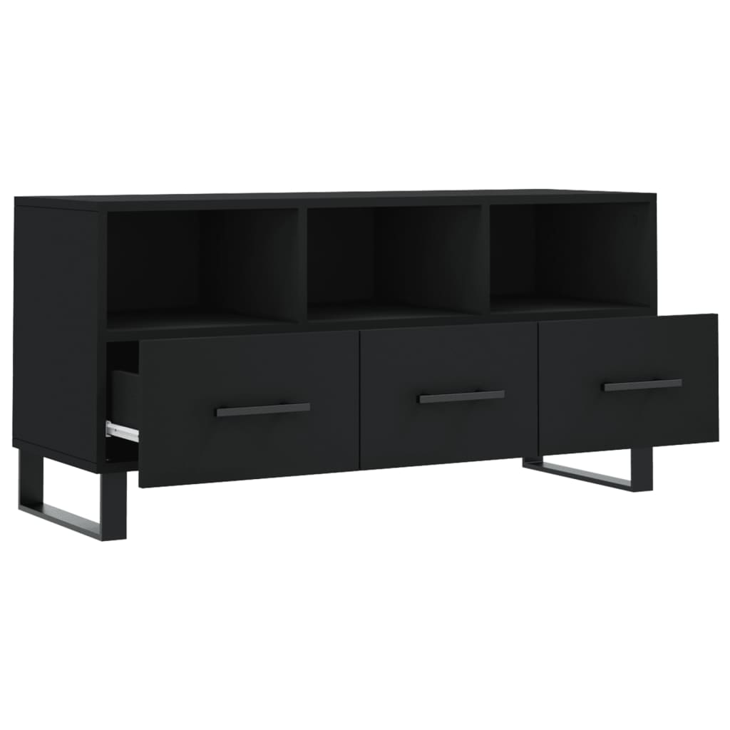 TV-Möbel Svart TV-Bänk 102x36x50 cm