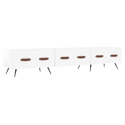 TV-Möbel Högglans Vit TV-Bänk 80x36x50 cm