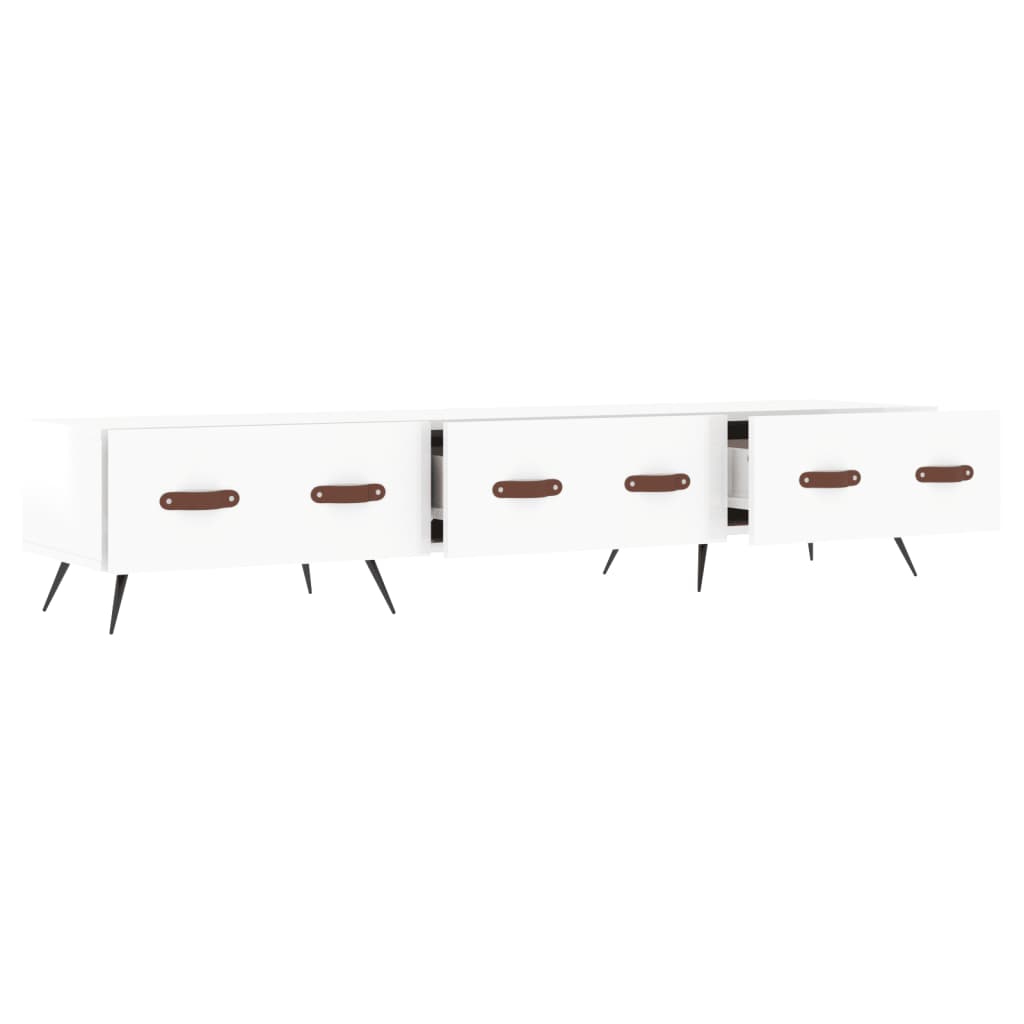 TV-Möbel Högglans Vit TV-Bänk 80x36x50 cm