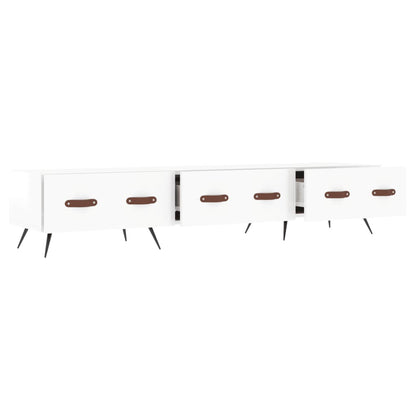 TV-Möbel Högglans Vit TV-Bänk 80x36x50 cm