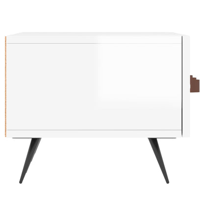 TV-Möbel Högglans Vit TV-Bänk 80x36x50 cm