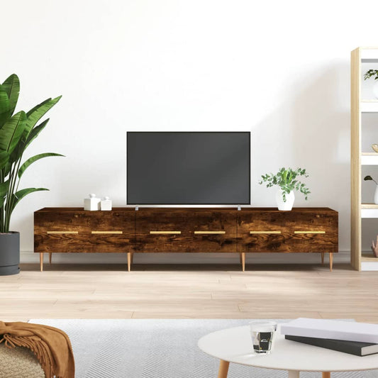 TV-Möbel Rökfärgad Ek TV-Bänk 150x36x30 cm