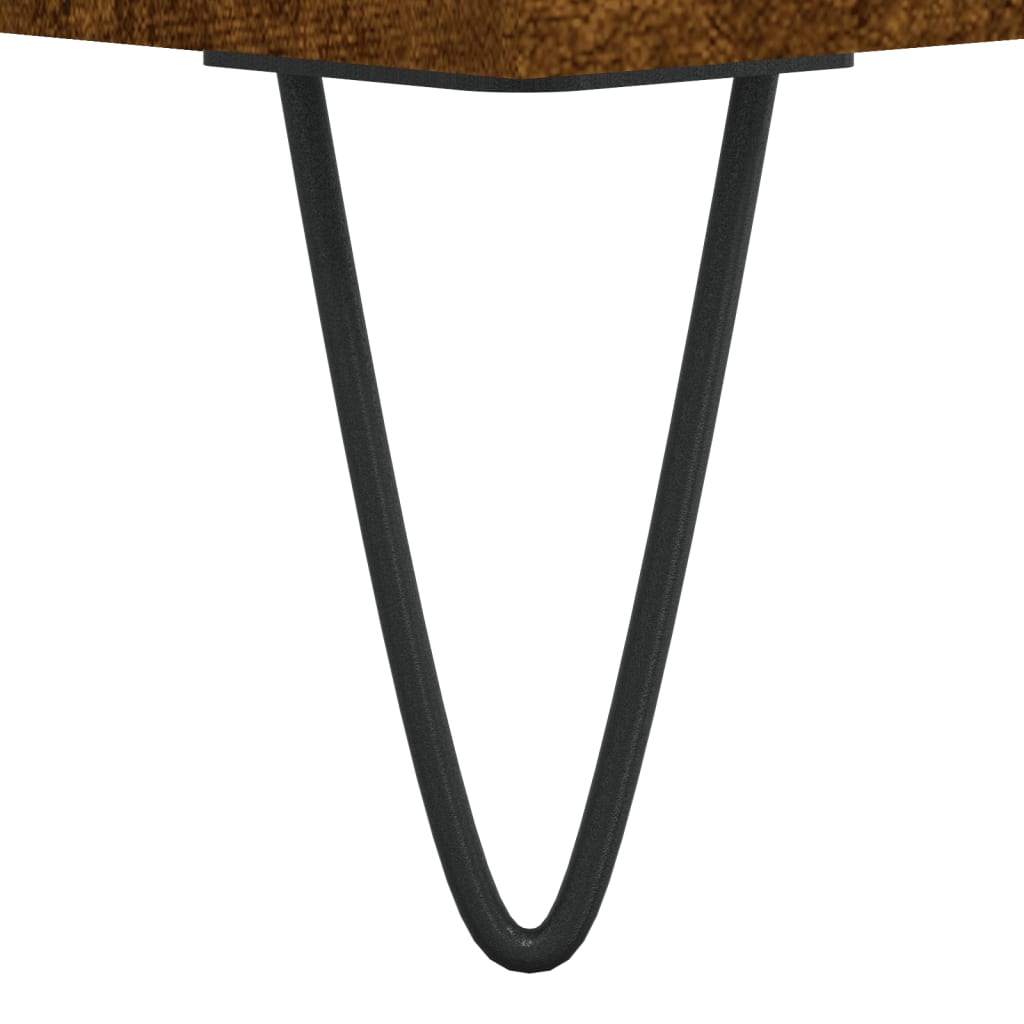 Tv-bänk rökfärgad ek 150x36x30 cm konstruerat trä