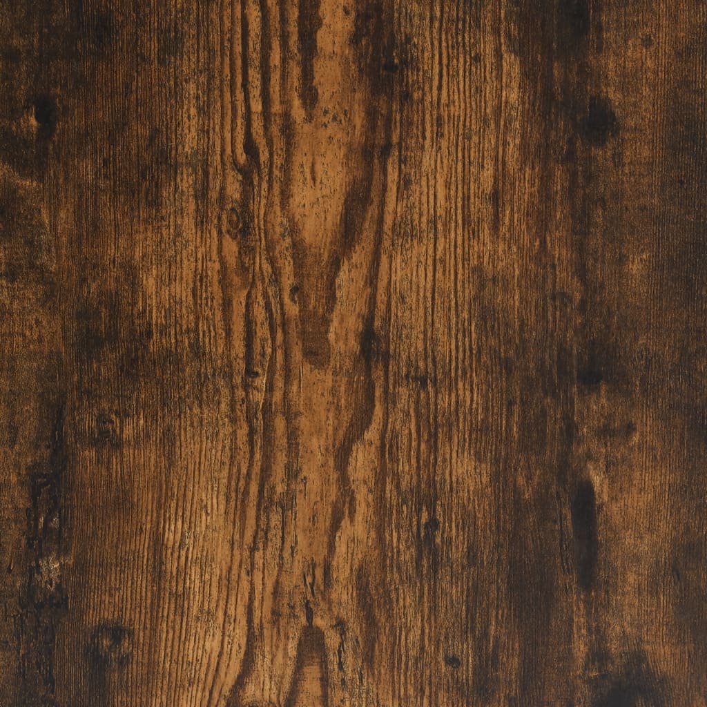 Tv-bänk rökfärgad ek 150x36x30 cm konstruerat trä