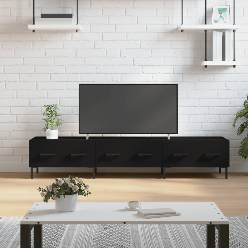 TV-Möbel Svart TV-Bänk 150x36x30 cm