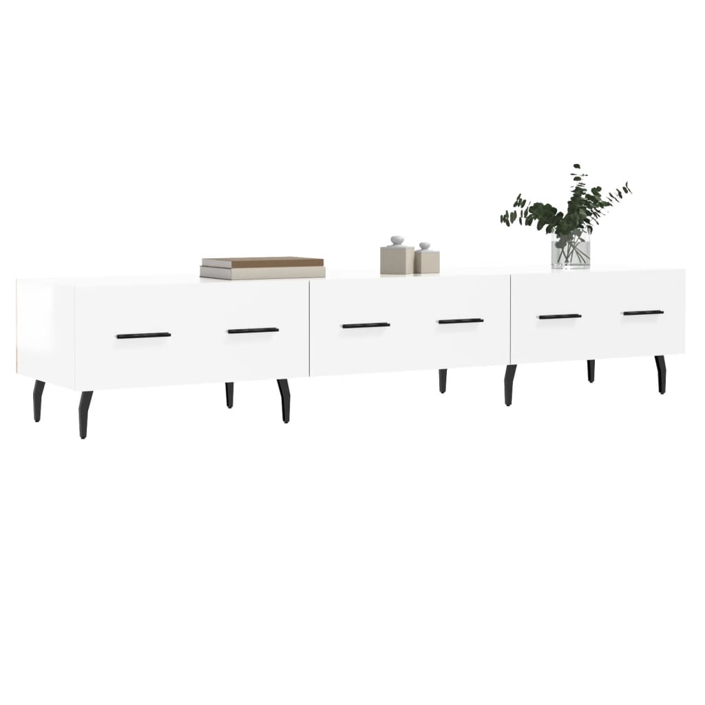 TV-Möbel Högglans Vit TV-Bänk 150x36x30 cm
