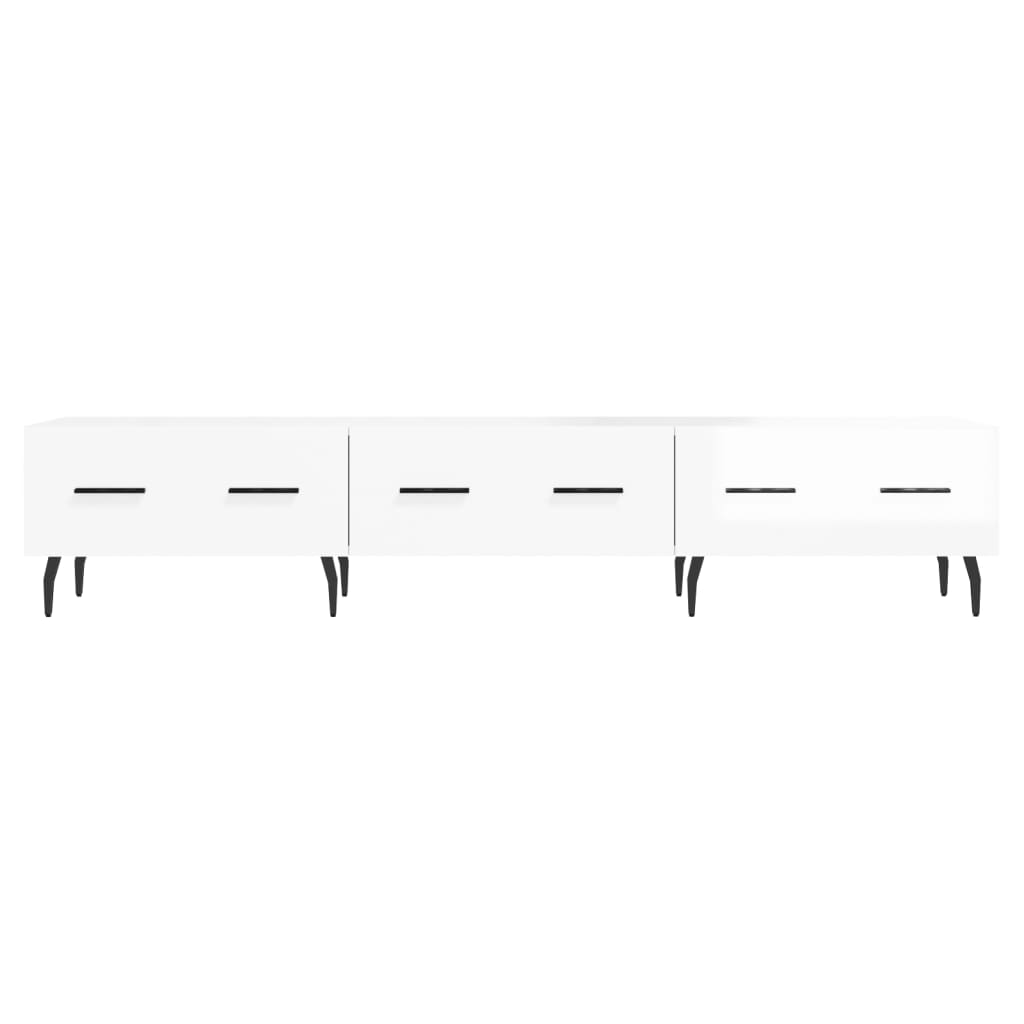 TV-Möbel Högglans Vit TV-Bänk 150x36x30 cm
