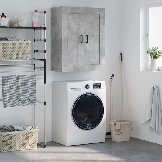 Väggskåp Betonggrå 69,5x34x90 cm