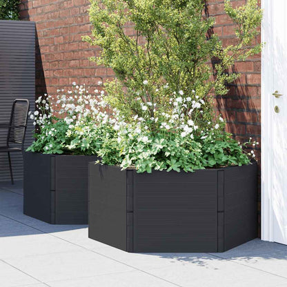 Utomhus Blomkruka Polypropen (PP) 2 st antracit PP