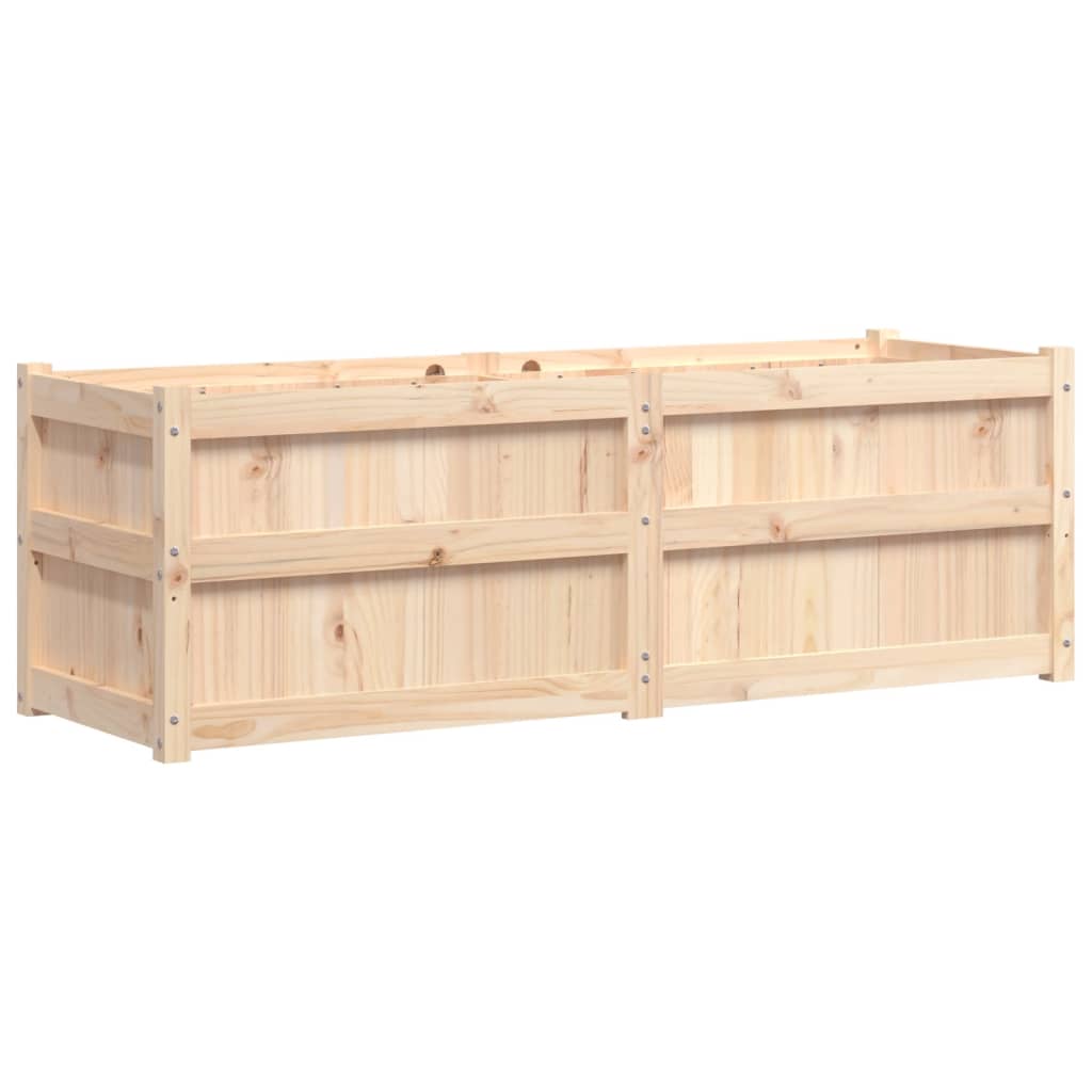 Utomhus Blomkruka Trä 150x50x50 cm massiv furu
