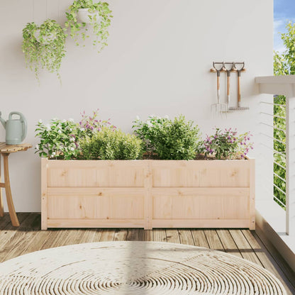 Utomhus Blomkruka Trä 150x50x50 cm massiv furu
