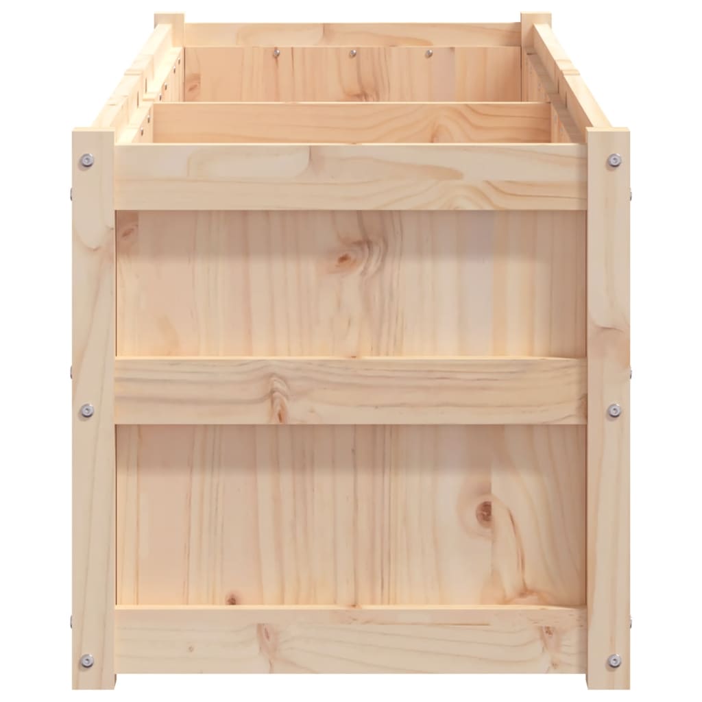 Utomhus Blomkruka Trä 150x50x50 cm massiv furu
