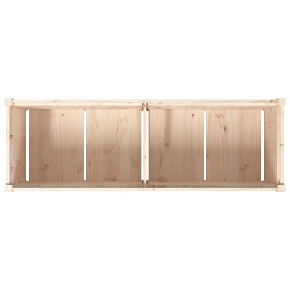 Utomhus Blomkruka Trä 150x50x50 cm massiv furu