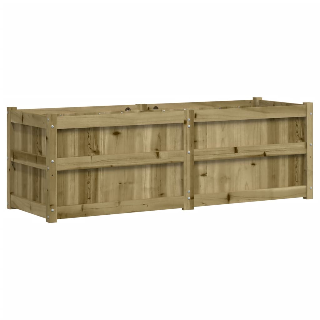 Utomhus Blomkruka Trä 150x50x50 cm impregnerat furu