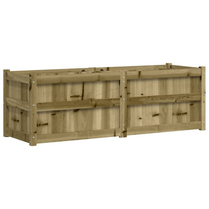 Utomhus Blomkruka Trä 150x50x50 cm impregnerat furu