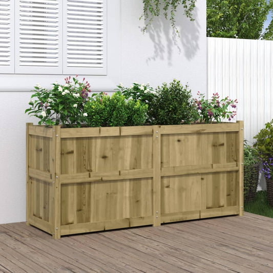 Utomhus Blomkruka Trä 150x50x70 cm impregnerat furu