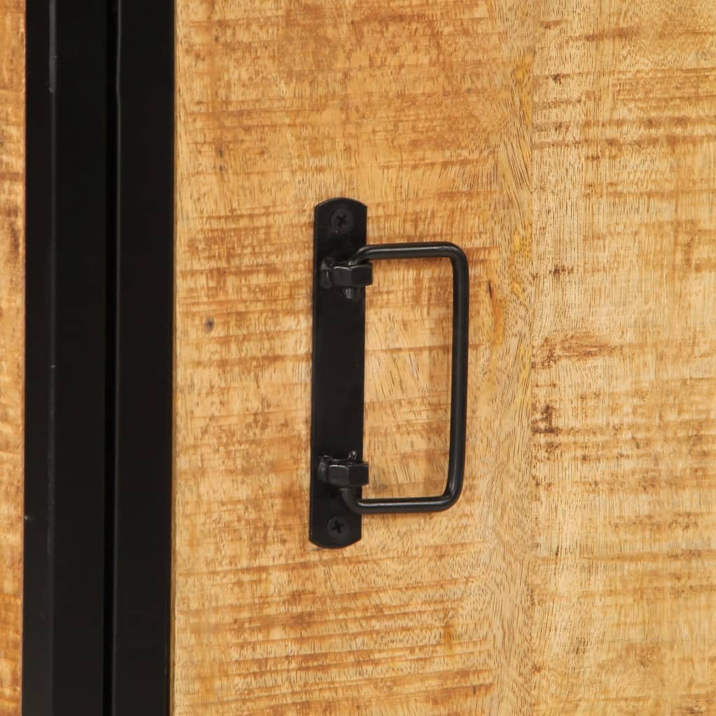 Sängbord Nattduksbord Trä 40x30x52,5 cm massivt grovt mangoträ