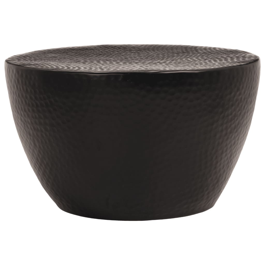 Soffbord Svart hamrad aluminium Ø 50x30 cm