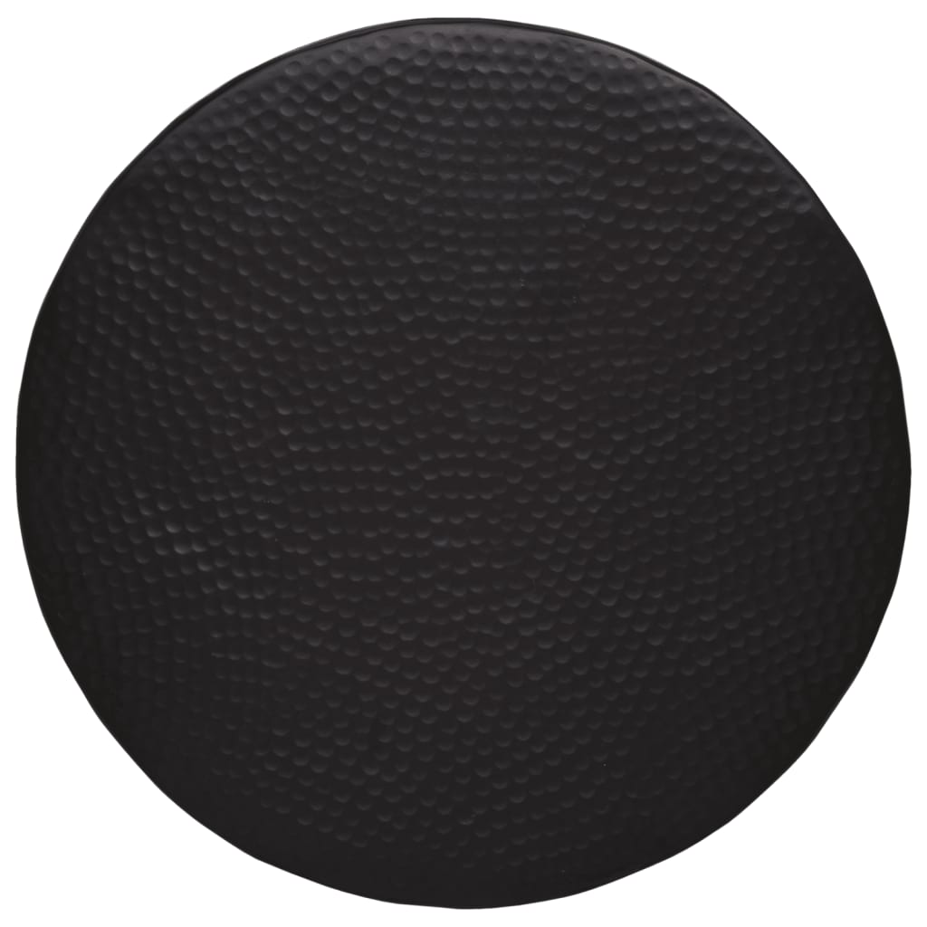 Soffbord Svart hamrad aluminium Ø 50x30 cm