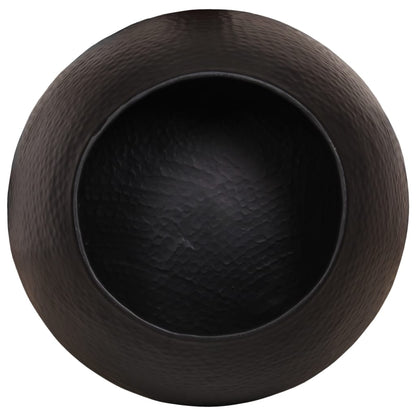 Soffbord Svart hamrad aluminium Ø 50x30 cm