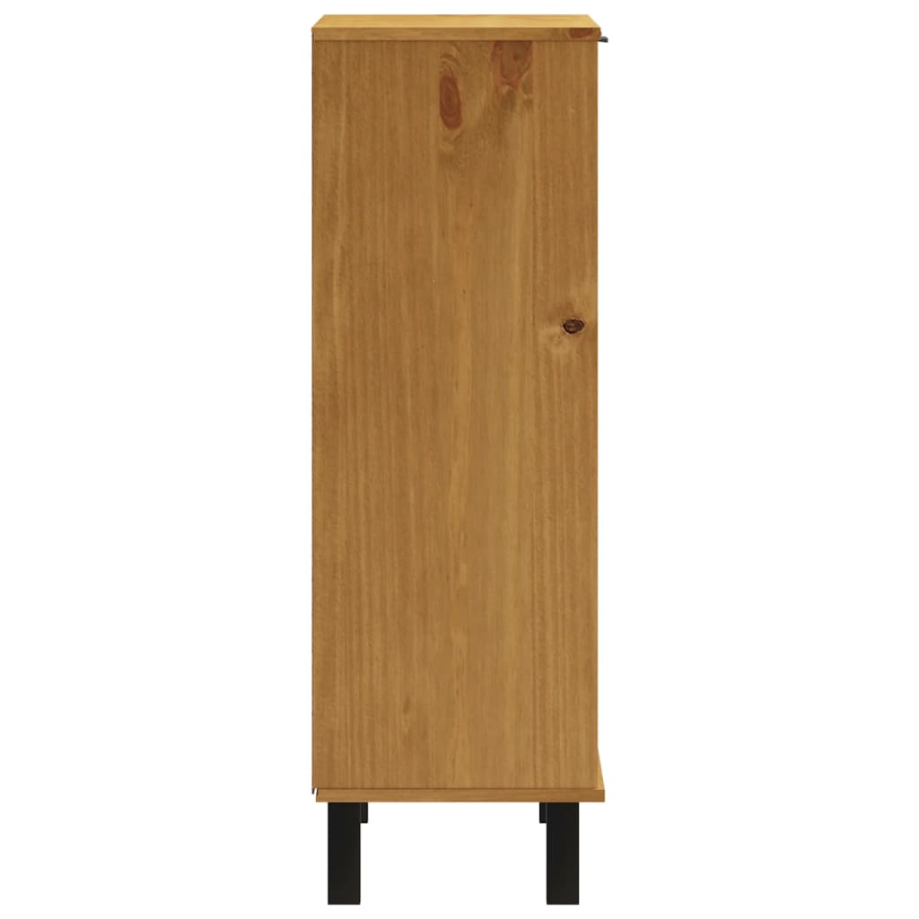 Skoställ Trä Skoskåp FLAM 59,5x35x107 cm massiv furu